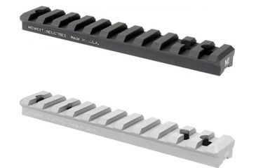 Image of Midwest Industries Ruger 10-22 Rail Scope Base, Black, Silver