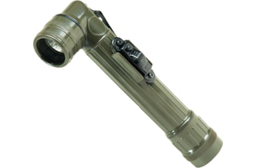Image of MIL-TEC Small Anglehead LED Flashlight, 2AA, White, OD Green, Small, 15143001