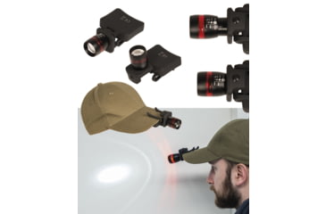 Image of MIL-TEC 150 Lumens LED Focusable Cree Cap Light, Black, 15183500