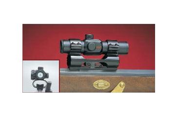 Image of Millett 1 See Thru Scope Mount Smooth .22 Caliber Rings, Clam