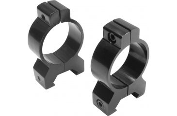 Image of Millett Angle-Loc Detachable Rings, 30mm Medium, Bright Aluminum, Vertical Split, Clam
