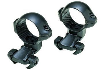 Image of Millett Angle-Loc Weaver Extension 1in Rings, 1in, Black, Medium, Front Extension - EX25001