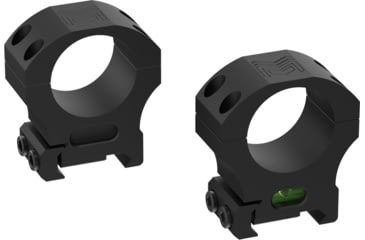 Image of Monstrum 1in Precision Picatinny Scope Rings w/Level Bubble, 1in, Black, SR-1LB-P100