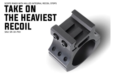 Image of Monstrum 30mm Precision Picatinny V2 Scope Rings .85 in, Black, .85 in, SR-3X-P085