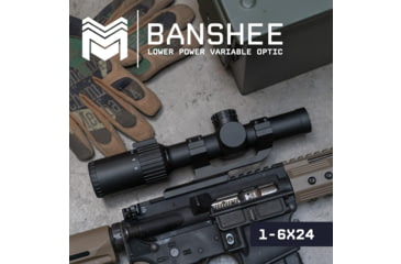 Image of Monstrum Banshee 1-6x24mm LPVO 30mm Tube Rifle Scope w/ Offset Scope Mount, Second Focal Plane