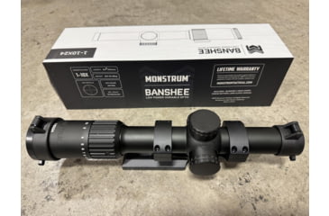 Image of Monstrum Banshee ED 1-10x24mm LPVO 30mm Rifle Scope w/Offset Scope Mount, Second Focal Plane