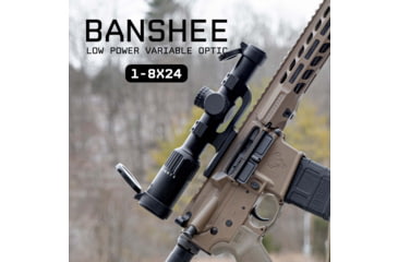 Image of Monstrum Banshee ED 1-8x24mm LPVO 30mm Tube Rifle Scope w/ Offset Scope Mount, Second Focal Plane