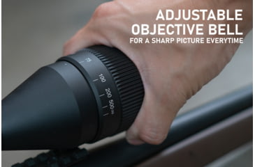 Image of Monstrum Guardian 4-12x50mm w/ Parallax Adjustment AO Rifle Scope, 1in Tube Second Focal Plane, Black, SG41250-AO-B