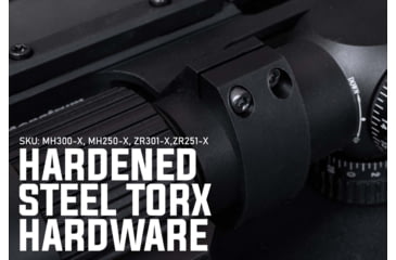 Image of Monstrum Offset Picatinny Scope Mount w/45 Degree Venom Footprint Micro Red Dot, 30mm, Black, ZS311-B