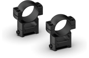 Image of Monstrum Predator Series 7075-T6 Hard-Anodized Aluminum Scope Rings, Picatinny Base, 30 mm, High Profile, Black, ZR33H-B