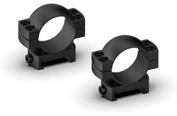 Image of Monstrum Predator Series 7075-T6 Hard-Anodized Aluminum Scope Rings, Picatinny Base, 30 mm, Low Profile, Black, ZR33L-B