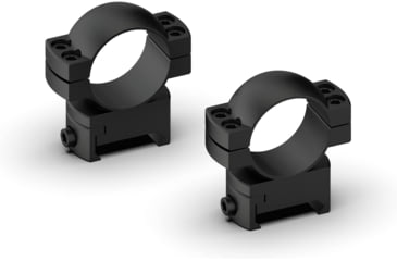 Image of Monstrum Predator Series 7075-T6 Hard-Anodized Aluminum Scope Rings, Picatinny Base, 30 mm, Medium Profile, Black, ZR33M-B