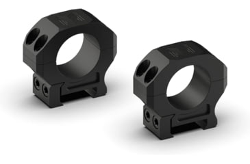 Image of Monstrum Pro Series 7075 Aluminum Scope Rings, 1in, Low Profile, Black, ZS301L