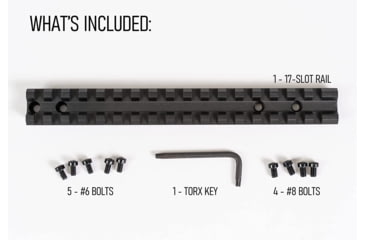 Image of Monstrum Remington 700 Short Action 17-Slot Picatinny Rail, 0 MOA, Black, RM151