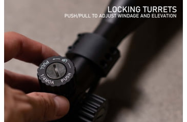 Image of Monstrum Tactical AO Rifle Scope, 4-12x44 mm, 1 in Tube, MOA Reticle, Black, S41244-AO-B-MH253