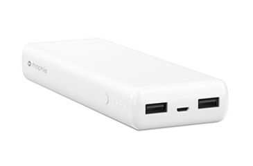 Image of mophie Power Boost XL V2 Battery Pack, 10400mAh, White, MO-40609