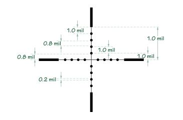 Image of Mueller Optics 3-10x44 Tac II Mil-Dot Reticle
