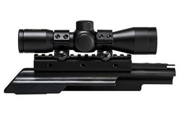 Image of NcSTAR AK Tri Rail Cover w/ 4X30 Compact Rifle Scope and 1in Rings,Black KAKSC430B