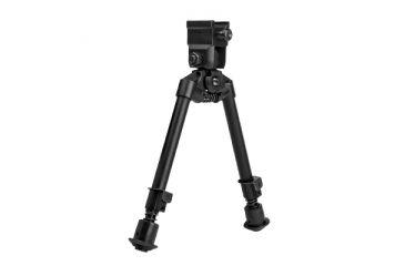 Image of NcSTAR Bipod With Weaver Quick Release Mount/Universal Barrel Adapter Included/Notched Legs, BLACK ABUQNL