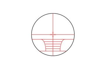 Image of NcSTAR Illuminated European Rifle Scope - 3-12x5mm0E Silver Rangefinder / Green / Ring SURS31250G