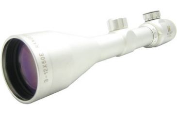 Image of NcSTAR Illuminated European Rifle Scope - 3-12x50E Silver Rangefinder / Green / Ring SURS31250G Rifle Scope