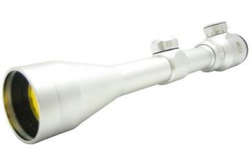 Image of NcSTAR Illuminated Rifle Scope - 3-9x40E Silver Scope / Ruby / Ring SEFS3940R Rifle Scope