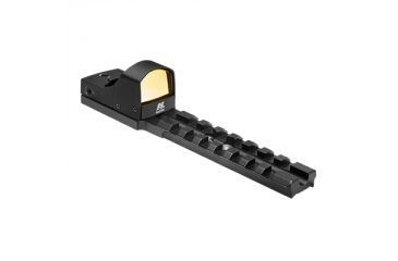 Image of Ncstar Moss 500/590 Shotgun Reciever Micro-Dot Base/Rail Mount/ With Green Micro-Dot Optic, BLACK MSHRMDMOSG