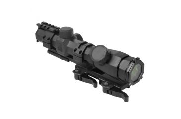 Image of Ncstar Octagon 1.1-4X20 Scope/ Mil Dot/ And Vism Vmsprb Mount Combo, BLACK SOCTM11420G/SPR