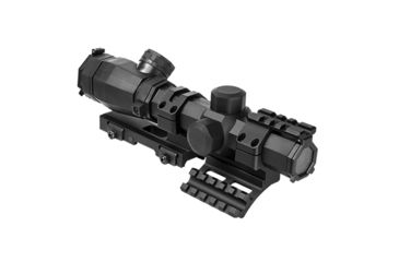Image of Ncstar Octagon 1.1-4X20 Scope/ Mil Dot/ And Vism Vmsprb Mount Combo, BLACK SOCTM11420G/SPR