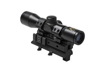 Image of NcSTAR SKS Combo/Tri-Mount/4X30 Compact Scope w/1in Rings, Black KSKSC430B-A