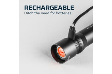 Image of Nebo Davinci Rechargeable Handheld Flashlight, 1500 Lumens, Black, NEB-FLT-0019