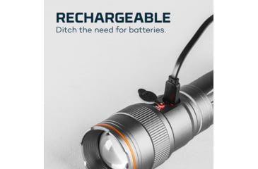 Image of Nebo Franklin Slide Rechargeable Dual Flashlight and Work Light, 500 Lumens, Black, NEB-WLT-0025