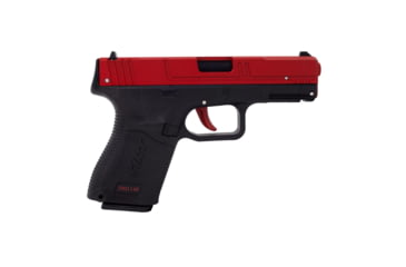 Image of NextLevel Training SIRT 115C Optic Ready Slide Compact Laser Training Pistol, G19 MOS, Red Take Up Laser, Green Shot Indicator Laser, Black/Red, 115-S2GORC-00