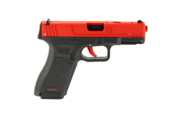 Image of NextLevel Training SIRT 115S Laser Training Pistol, G45/G19X, Red Take Up Laser, Green Shot Indicator Laser, Black/Red, 115S-S2G000-00