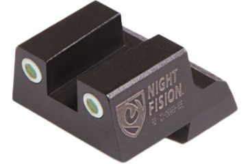Image of Night Fision Glow Dome Night Sight Set, Square Rear, Walther PPQ/PPQ M2/P99, Orange Front/Black Rear w/Green Tritium, NSN No, WAL-276-003-GD-POGZG