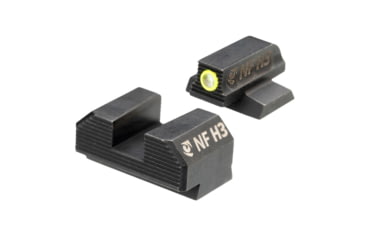 Image of Night Fision Optics Ready Stealth Night Sight Set for Canik MC9/507k/EPS w/ Yellow Front, Blank Rear, Black, One Size, CNK-030-163-193-YGZX