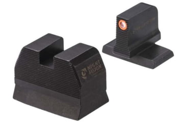 Image of Night Fision Optics Ready Stealth Heckler &amp; Koch Night Sight Set, HK VP9 w/ RMR/507c/508t, Orange Front Ring, Blank Rear Sight, HAK-127-350-387-OGZX