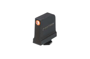 Image of Night Fision Optics Ready Stealth Night Sight Set, Glock 17/19/34 w/ DPP/509t/Romeo Pro, Orange Front, Black, GLK-001-469-494-OGZG