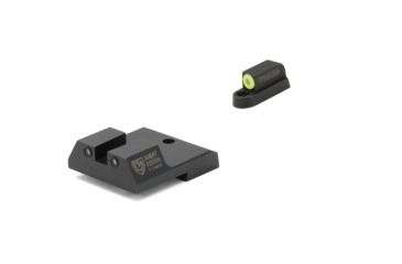 Image of Night Fision Perfect Dot Front Night Sights w/ Square Notch Rear for CZ-USA, Yellow Front w/ Green Tritium - Black Rear w/ Gree, fits P-10 C, CZU-077-003-YGZG
