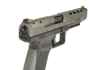 Image of Night Fision Perfect Dot Night Sight Set w/Front, Square Rear, Yellow Front w/Green Tritium, Black Rear w/Green T, Fits Canik TP9SFx/TP9SFL, CNK-026-003-YGZG