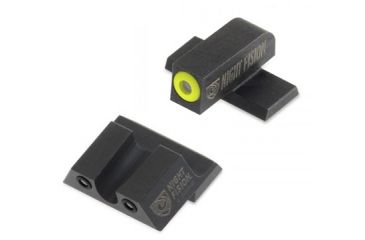Image of Night Fision Perfect Dot Night Sight Set w/Front, U Rear, Yellow Front w/Green Tritium, Black Rear w/Green T, Fits Springfield XD-S &amp; XD-E, SPR-228-007-YGZG