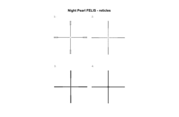 Image of NIGHT PEARL Felis 4-16x22mm Rifle Scope, Black, 2NPFELIS
