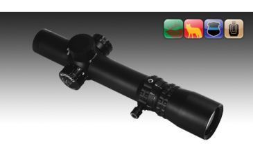 Image of Nightforce NXS - 1-4x24mm - ZeroStop - .250 MOA - FC-2 - NVG - PTL, Black, 30 mm C466