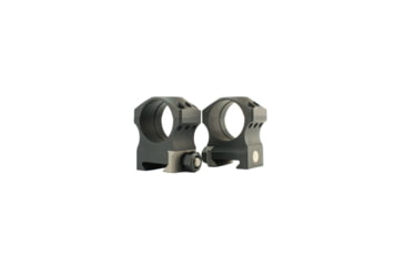 Image of NightForce ULTRALITE 30mm Titanium/Alloy Ring Set, High, 1.125, 6 Screw, Black, Full-Size, A266