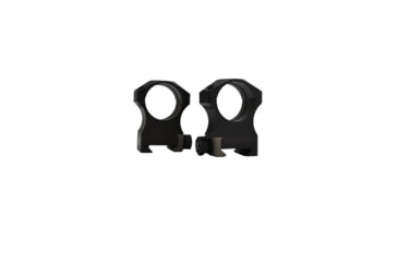 Image of NightForce ULTRALITE 30mm Titanium/Alloy Ring Set, X-High, 1.375, 6 Screw, Black, Full-Size, A268