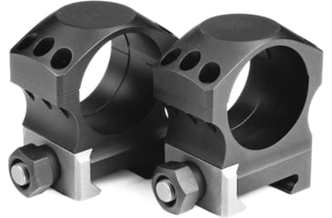 Image of NightForce XTRM 30mm Titanium/Alloy Ring Set, X-Treme, 1.5, 6 Screw, Black, Full-Size, A269