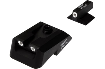 Image of Nighthawk Custom 1911 Sight Kit, Defensive Fixed Rear, Two-Dot Tritium, Tritium Front .180in, SI0017-.180