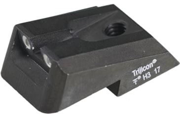 Image of Nighthawk Custom Custom Defensive Fixed Rear Sight Two, 0.077in TRIJICON Tritium Inserts, SI0017-S