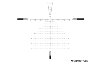 Image of NightStar 6-24x50mm 34mm Tube Rifle Scope, Fist Focal Plane, MRAD Reticle, Black, NS11218