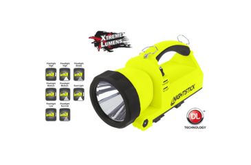 Image of Nightstick Intrisically Safe Xtreme Lumens Rechargeable X-Series Dual-Light Lantern Light w/ Articulating Head, Green, XPR-5586GX